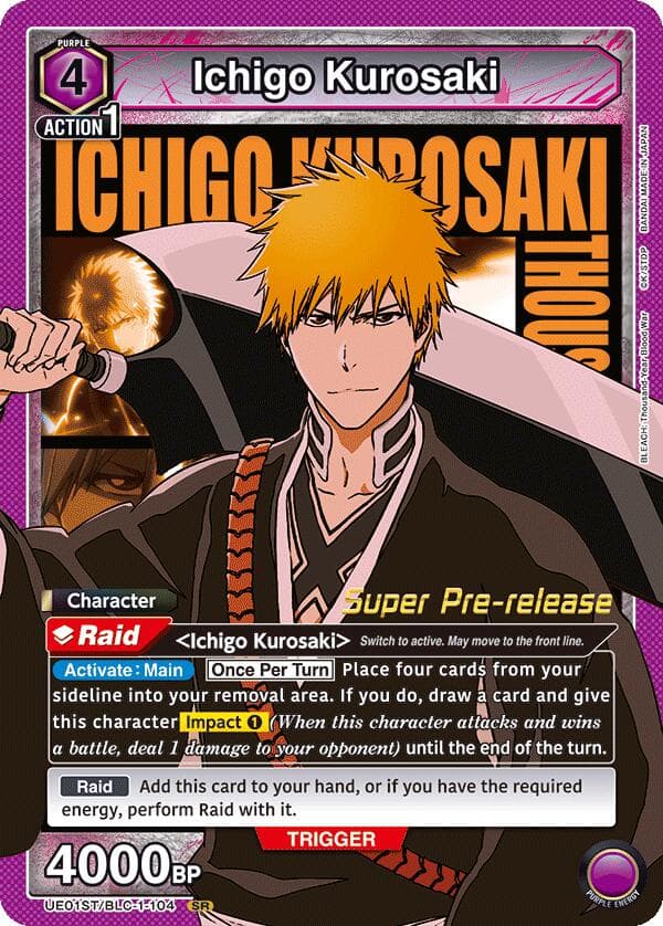 Ichigo Kurosaki (104) — UE01ST: BLEACH: Thousand-Year Blood War Super Pre-Release Starter Deck card