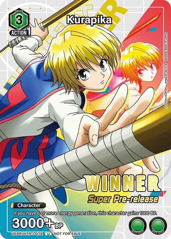 Kurapika (Super Pre-Release Winner) — UE02ST: HUNTER X HUNTER Super Pre-Release Starter Deck card