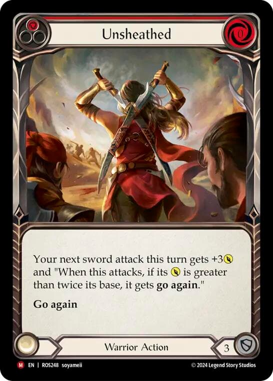 Unsheathed — Rosetta card