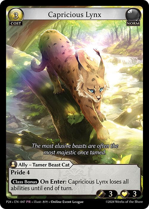 Capricious Lynx — Promotional Cards card