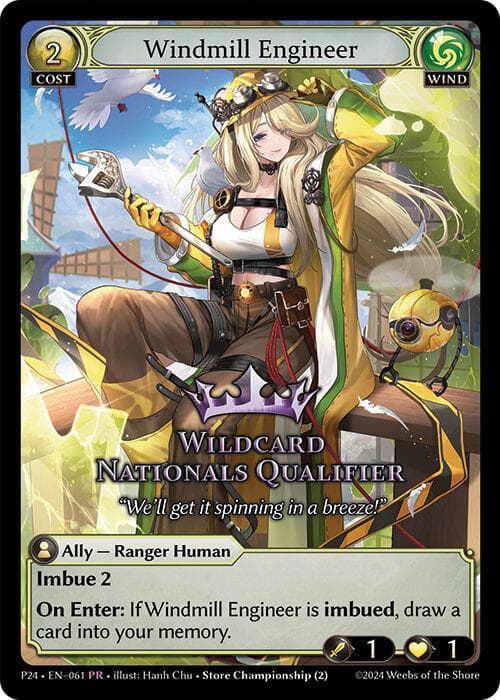 Windmill Engineer — Promotional Cards card