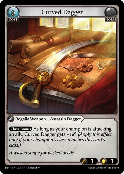 Curved Dagger — Promotional Cards card