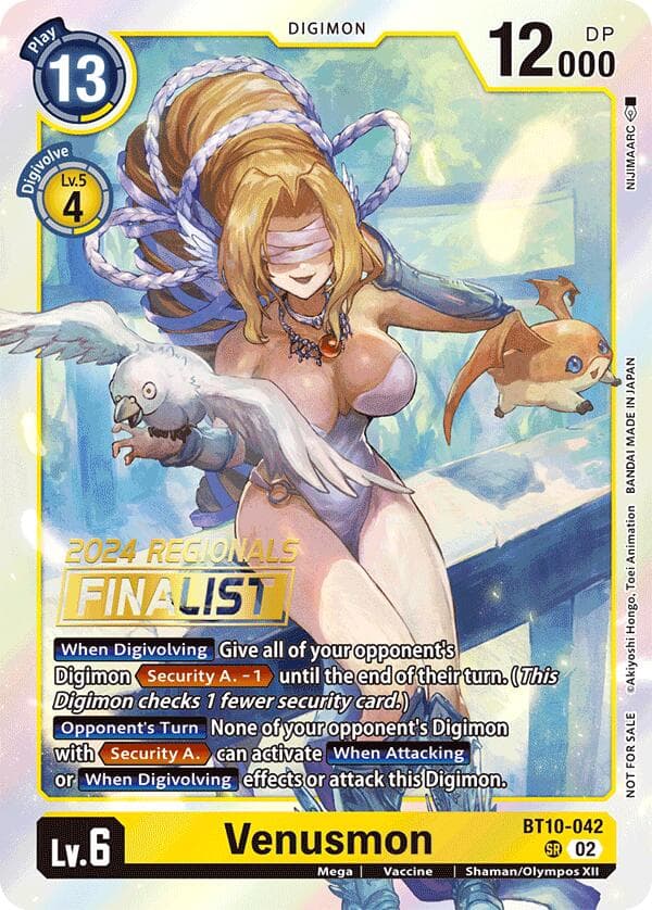 Venusmon (2024 Regionals Finalist) — Xros Encounter card