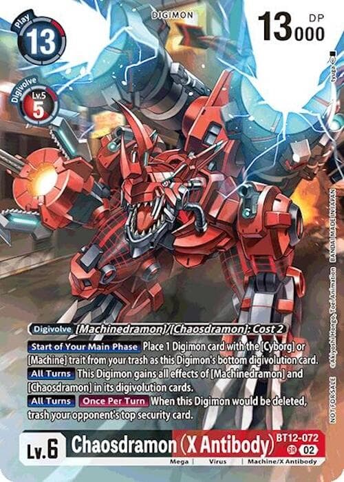 Chaosdramon (X Antibody) (Event Pack 7) — Across Time card