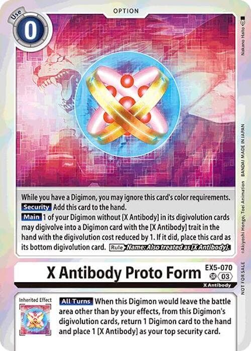 X Antibody Proto Form (Event Pack 7) — Animal Colosseum card