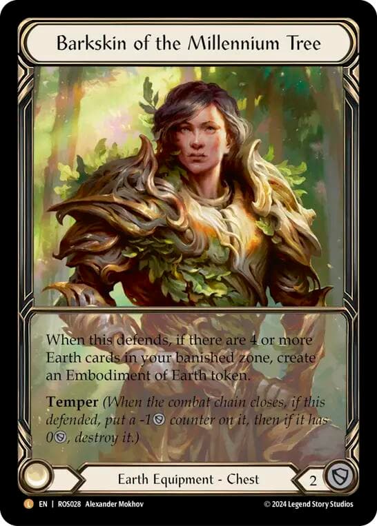 Barkskin of the Millennium Tree (Extended Art) — Rosetta card