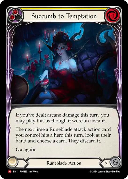 Succumb to Temptation — Rosetta card