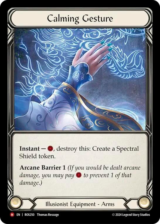 Calming Gesture — Rosetta card