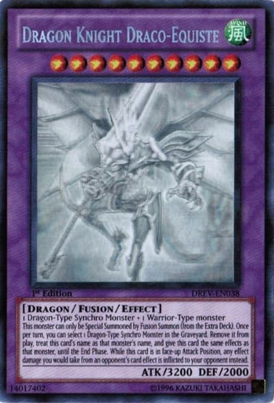 Dragon Knight Draco-Equiste (Ghost Rare) — Duelist Revolution card