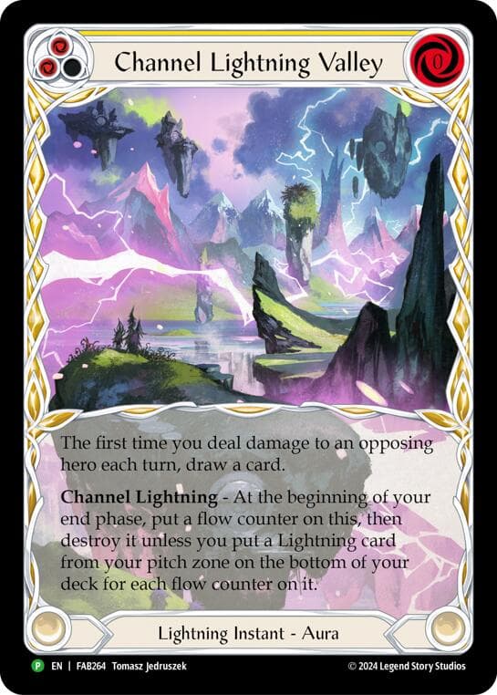 Channel Lightning Valley - FAB264 — Flesh and Blood: Promo Cards card