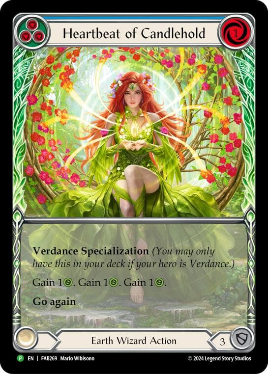 Heartbeat of Candlehold (Extended Art) - FAB269 — Flesh and Blood: Promo Cards card