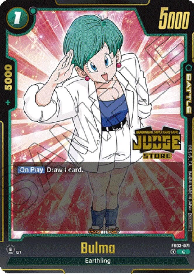 Bulma - FB03-071 (Judge Pack (Store Judge) 02) — Tournament and Championship Promos card