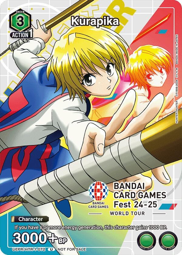 Kurapika (BANDAI Card Games Fest 24-25 World Tour) — Union Arena Promotion Cards card