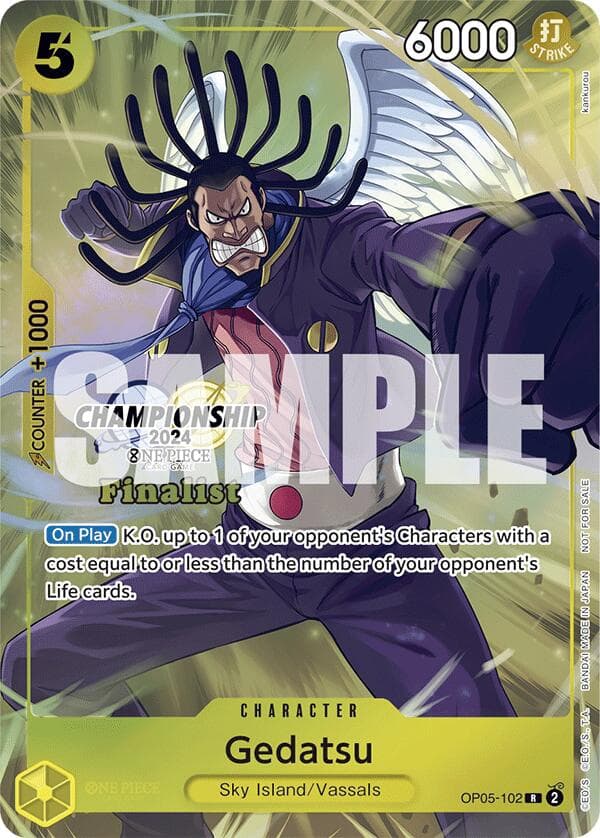 Gedatsu (Championship 2024 Finalist Card Set) — One Piece Promotion Cards card