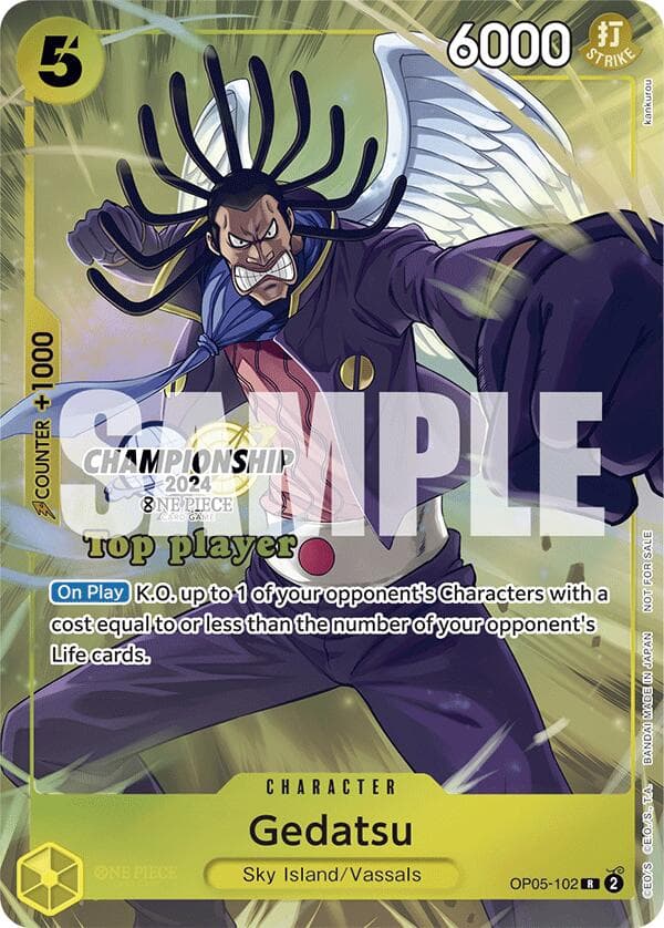 Gedatsu (Championship 2024 Top Player Pack) — One Piece Promotion Cards card