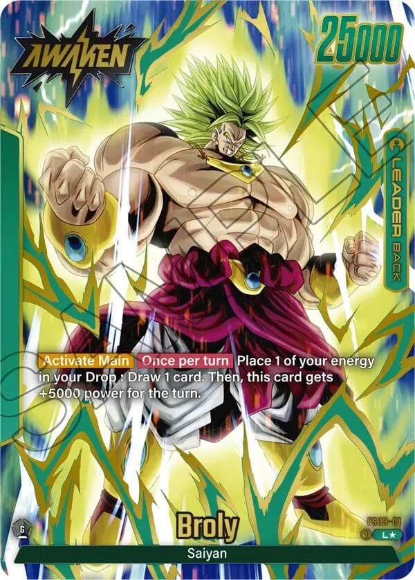 Broly - FS03-01 (Gold) — Fusion World Promotion Cards and Packs card