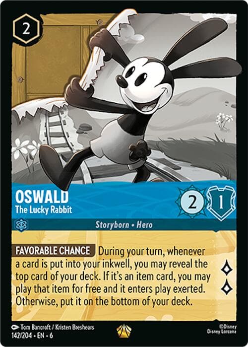 Oswald - The Lucky Rabbit — Azurite Sea card