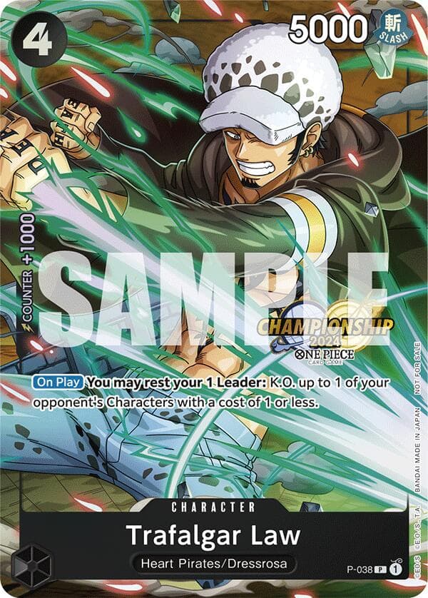 Trafalgar Law - P-038 (CS 2024 Event Pack) — One Piece Promotion Cards card