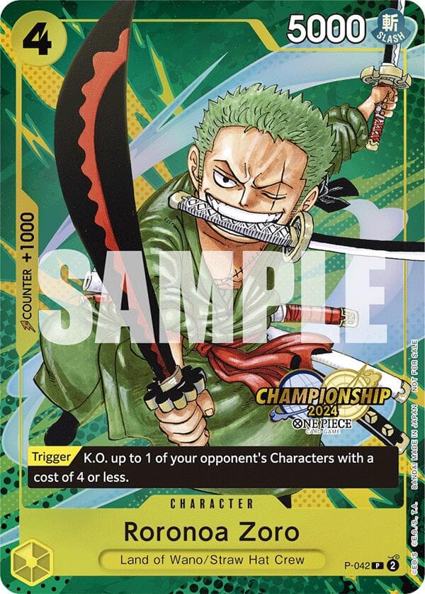 Roronoa Zoro (CS 2024 Event Pack) — One Piece Promotion Cards card