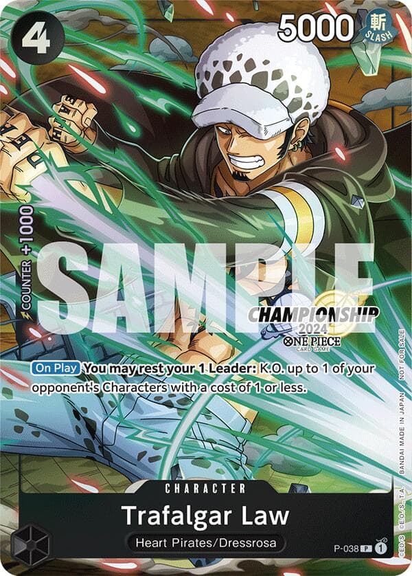 Trafalgar Law - P-038 (CS 2024 Event Pack Finalist) — One Piece Promotion Cards card