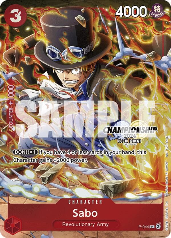 Sabo (CS 2024 Event Pack Finalist) — One Piece Promotion Cards card