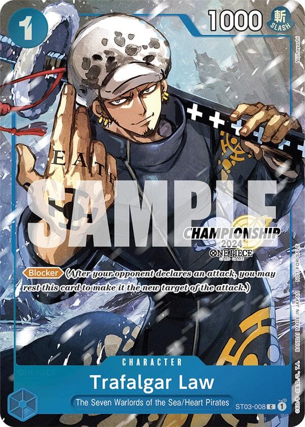 Trafalgar Law - ST03-008 (CS 2024 Event Pack Finalist) — One Piece Promotion Cards card