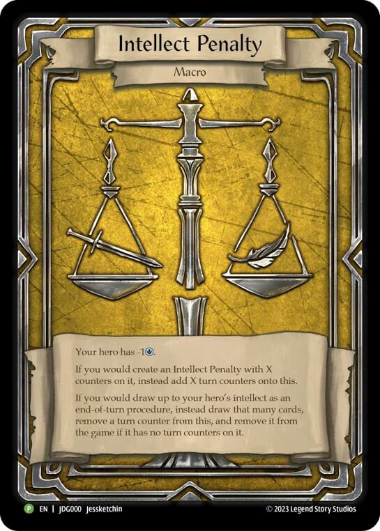 Intellect Penalty - JDG000 — Flesh and Blood: Promo Cards card