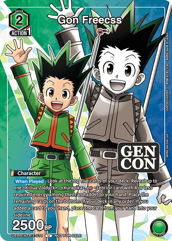 Gon Freecss (Gen Con 2024 Promo) — Union Arena Promotion Cards card