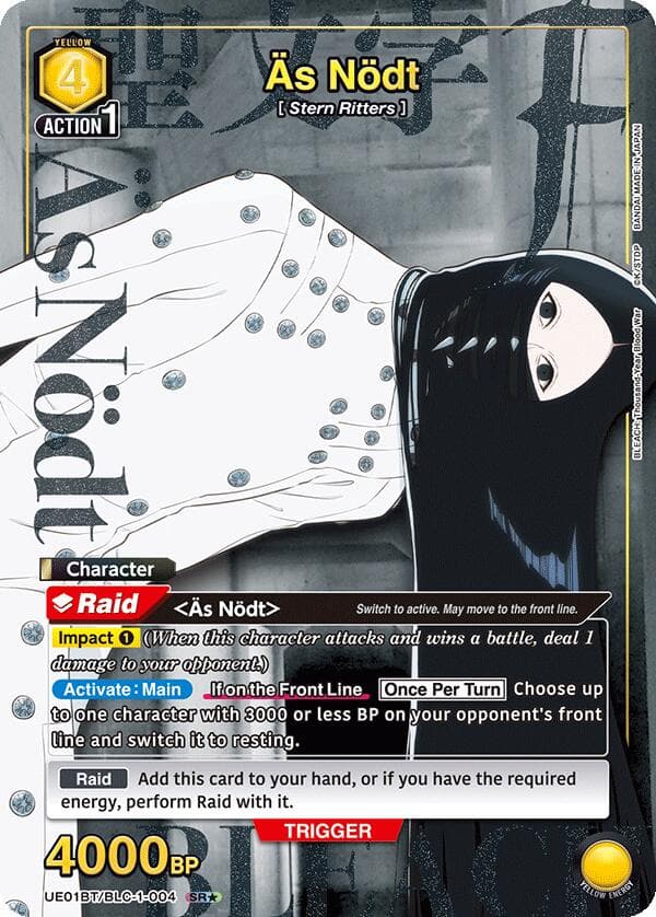 As Nodt (004) (SR*) — UE01BT: BLEACH: Thousand-Year Blood War card