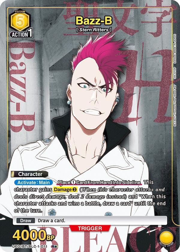Bazz-B (011) (R*) — UE01BT: BLEACH: Thousand-Year Blood War card