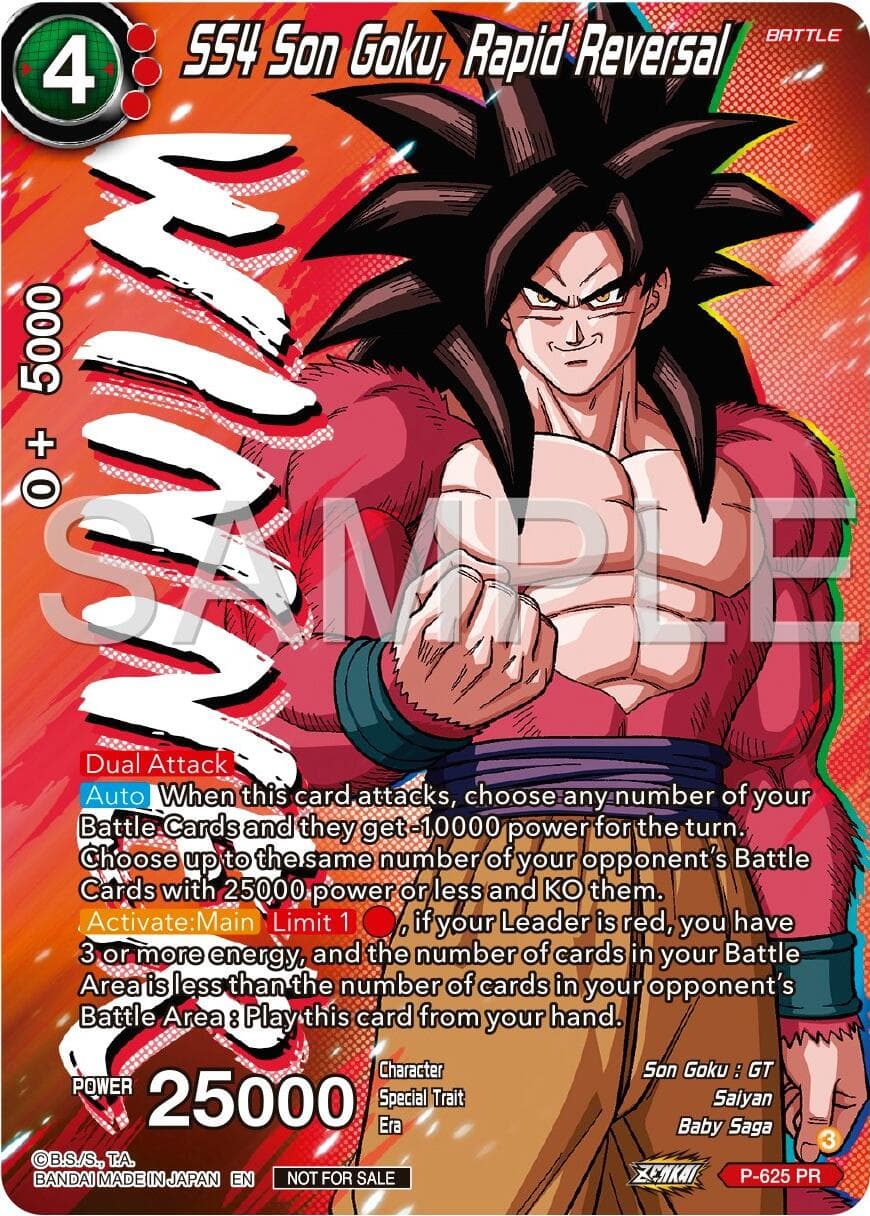 SS4 Son Goku, Rapid Reversal (Zenkai Series Tournament Pack Vol.9) (Winner) — Promotion Cards card