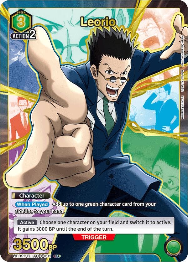 Leorio (091) (R*) — UE02BT: HUNTER X HUNTER card