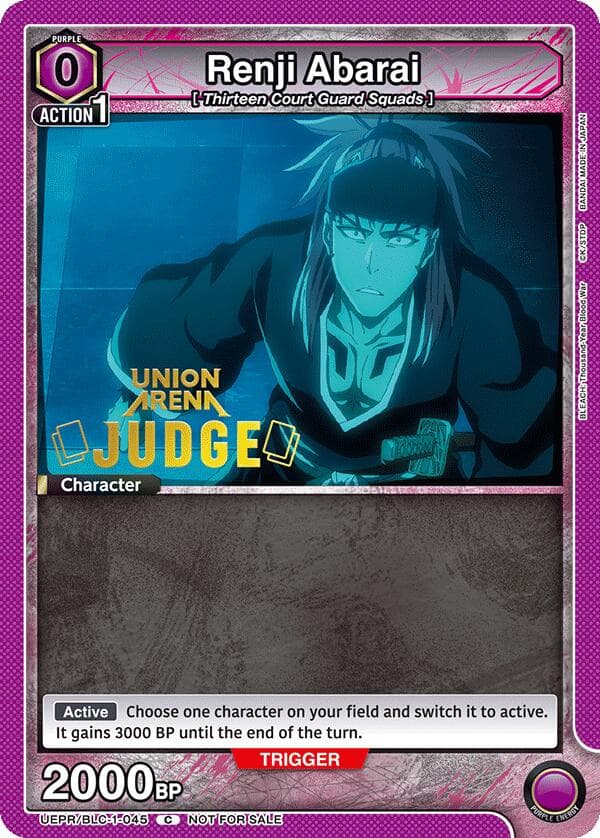 Renji Abarai (045) (Judge Pack) — Union Arena Promotion Cards card