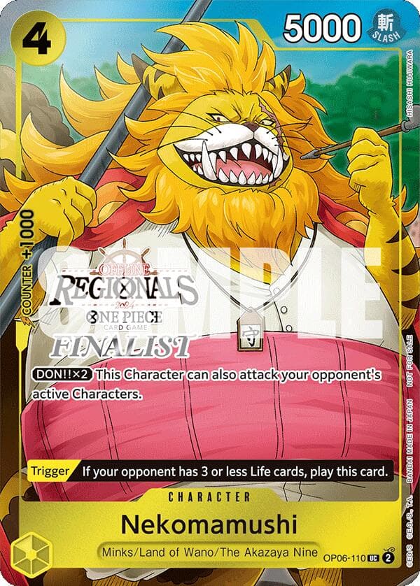 Nekomamushi (Offline Regional 2024 Vol. 3) [Finalist] — One Piece Promotion Cards card