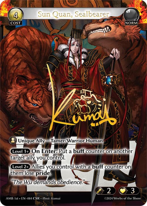 Sun Quan, Sealbearer (CSR) — Mortal Ambition card