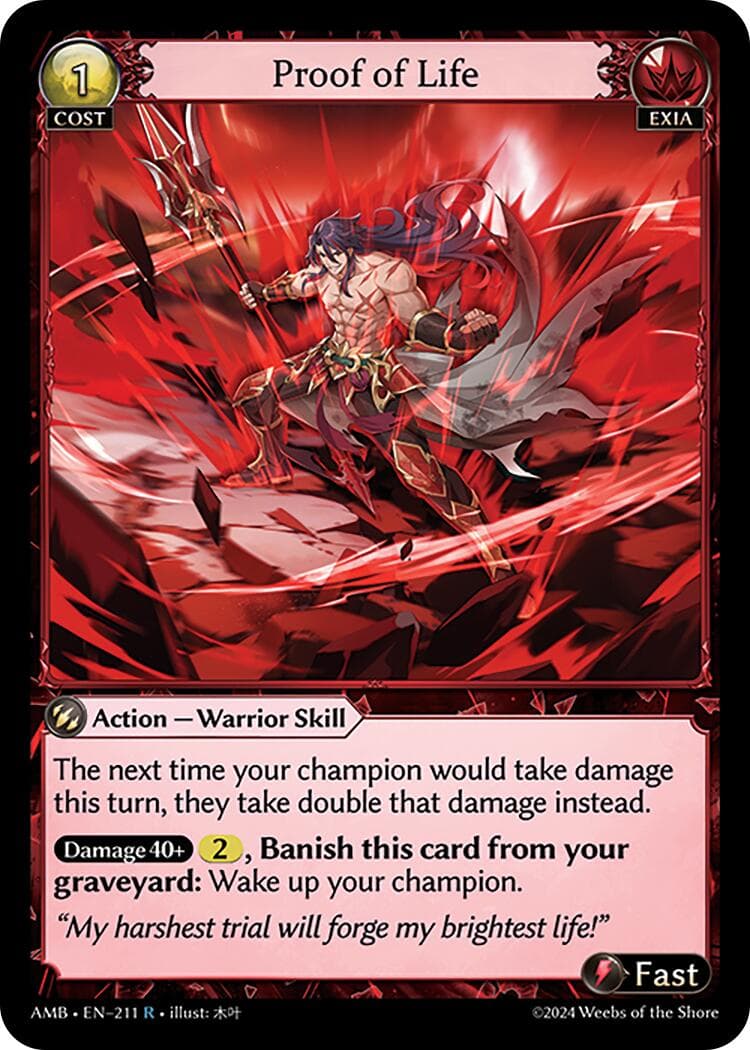 Proof of Life — Mortal Ambition card