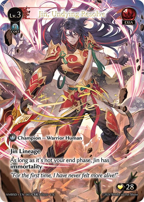 Jin, Undying Resolve (CSR) — Mortal Ambition Starter Decks card