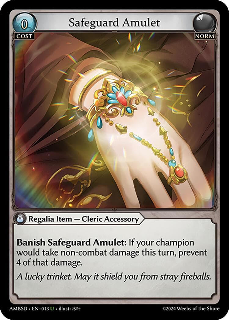 Safeguard Amulet — Mortal Ambition Starter Decks card