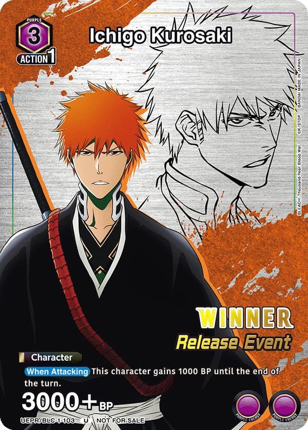 Ichigo Kurosaki (Release Event Winner) — UE01BT: BLEACH: Thousand-Year Blood War Release Event Cards card
