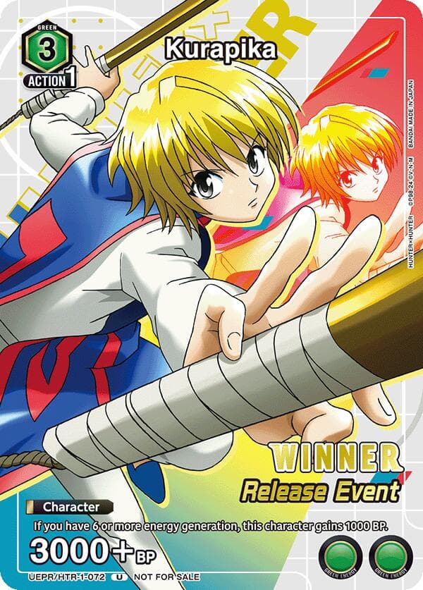Kurapika (Release Event Winner) — UE02BT: HUNTER X HUNTER Release Event Cards card