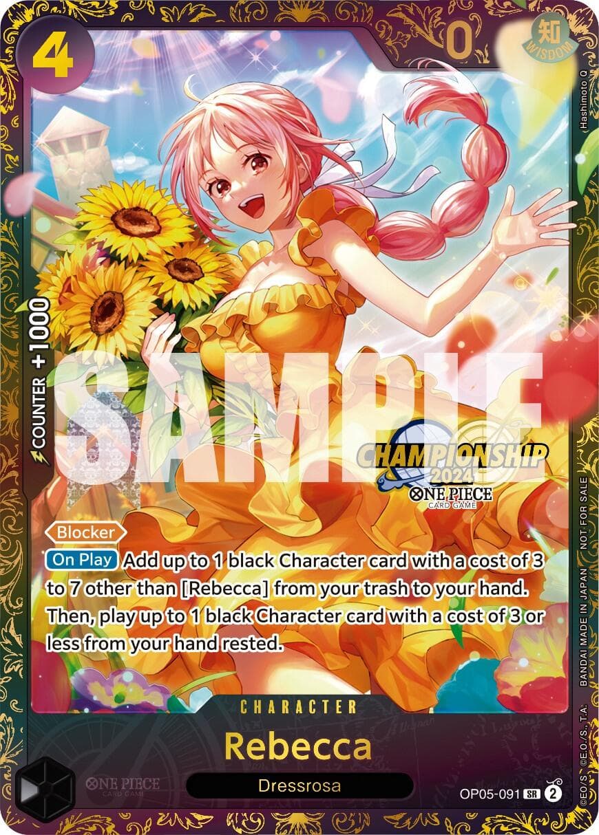 Rebecca (October Championship 2024 Online Regional) — One Piece Promotion Cards card