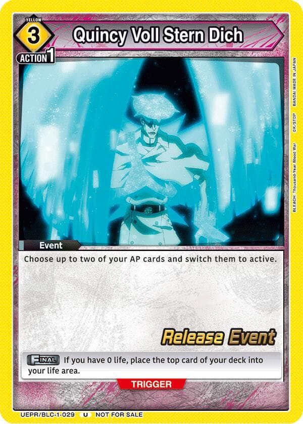Quincy Voll Stern Dich — UE01BT: BLEACH: Thousand-Year Blood War Release Event Cards card