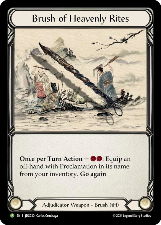 Brush of Heavens Rites - JDG030 — Flesh and Blood: Promo Cards card
