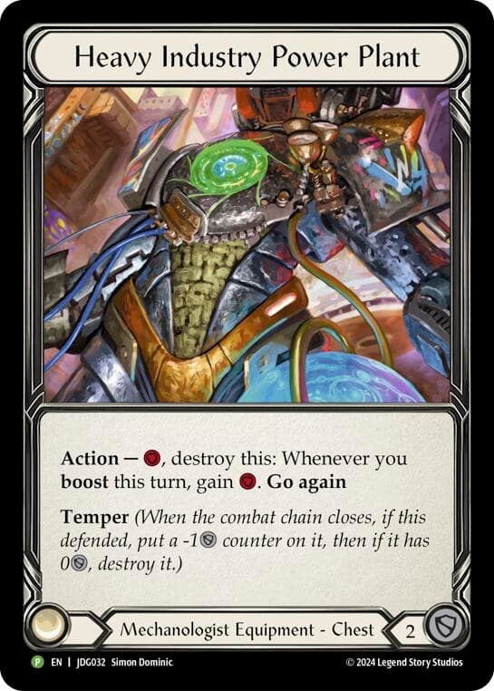 Heavy Industry Power Plant - JDG032 — Flesh and Blood: Promo Cards card