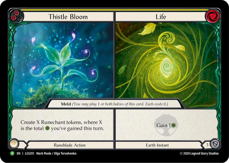 Thistle Bloom // Life - LGS351 — Flesh and Blood: Promo Cards card