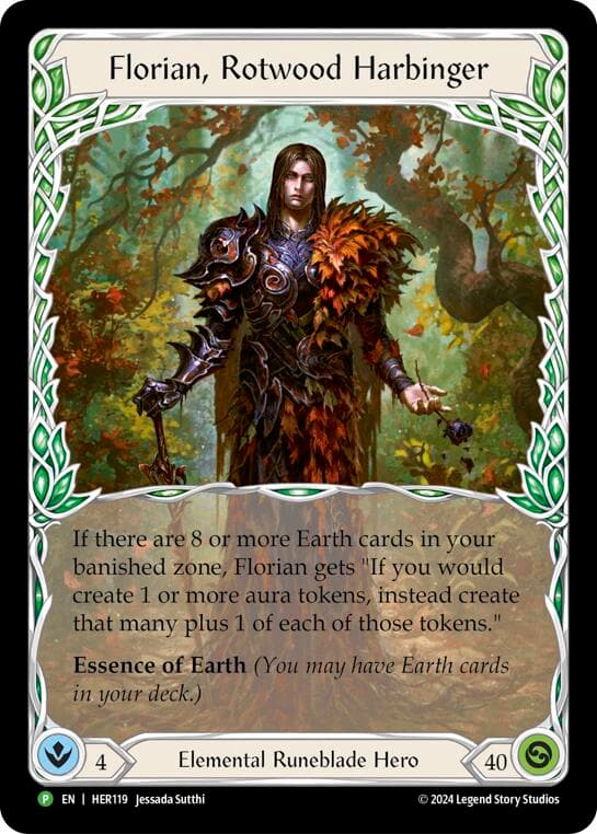 Florian, Rotwood Harbinger - HER119 — Flesh and Blood: Promo Cards card