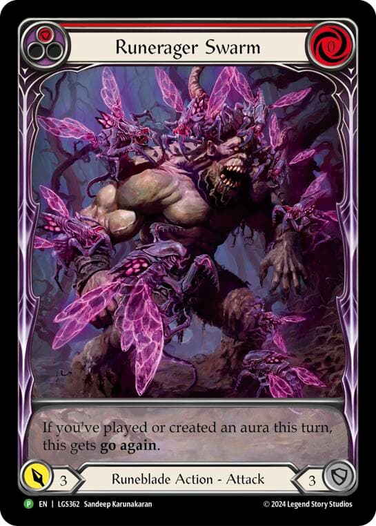 Runerager Swarm (Red) (Extended Art) - LGS362 — Flesh and Blood: Promo Cards card