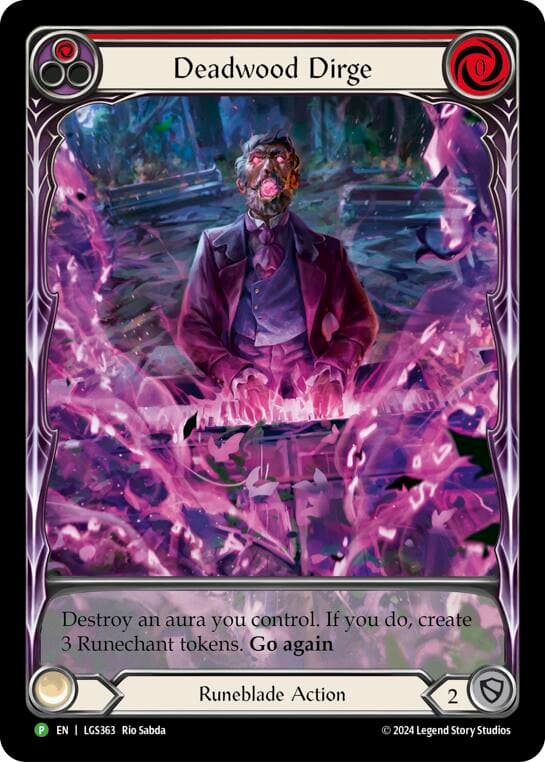 Deadwood Dirge (Red) (Extended Art) - LGS363 — Flesh and Blood: Promo Cards card