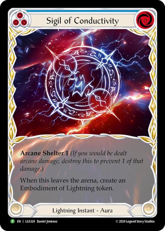 Sigil of Conductivity (Extended Art) - LGS324 — Flesh and Blood: Promo Cards card