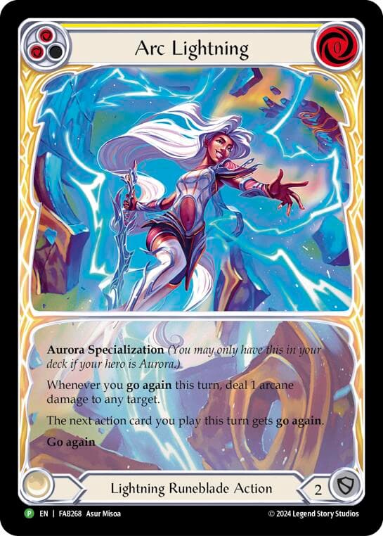 Arc Lightning (Extended Art) - FAB268 — Flesh and Blood: Promo Cards card